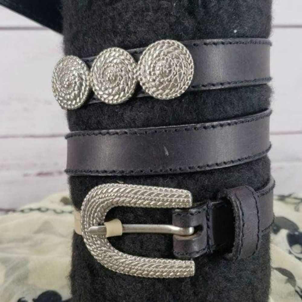 Liz Claiborne 1994 boho‎ southwestern blk belt